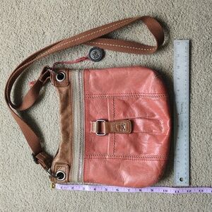 The Sak Shoulder Bag Pink and Tan
